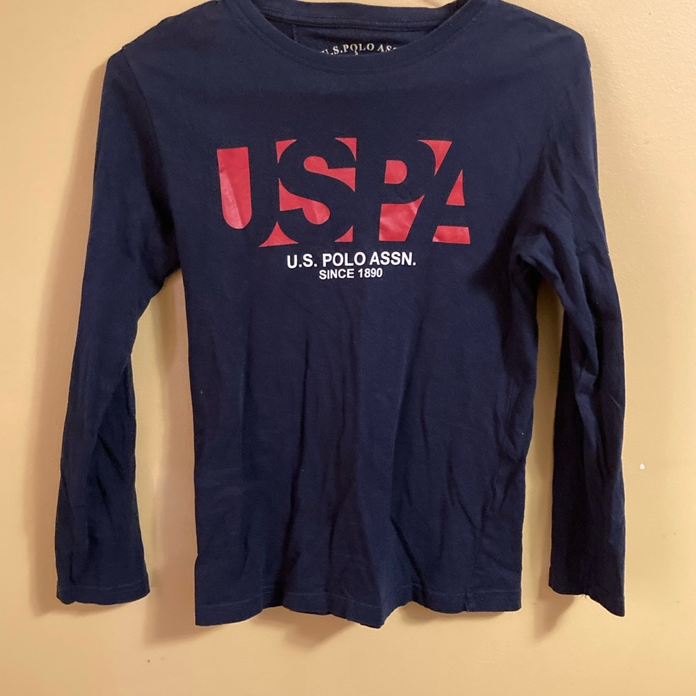 U.S. Polo Assn. Boys’ Navy Blue Long Sleeve Shirt